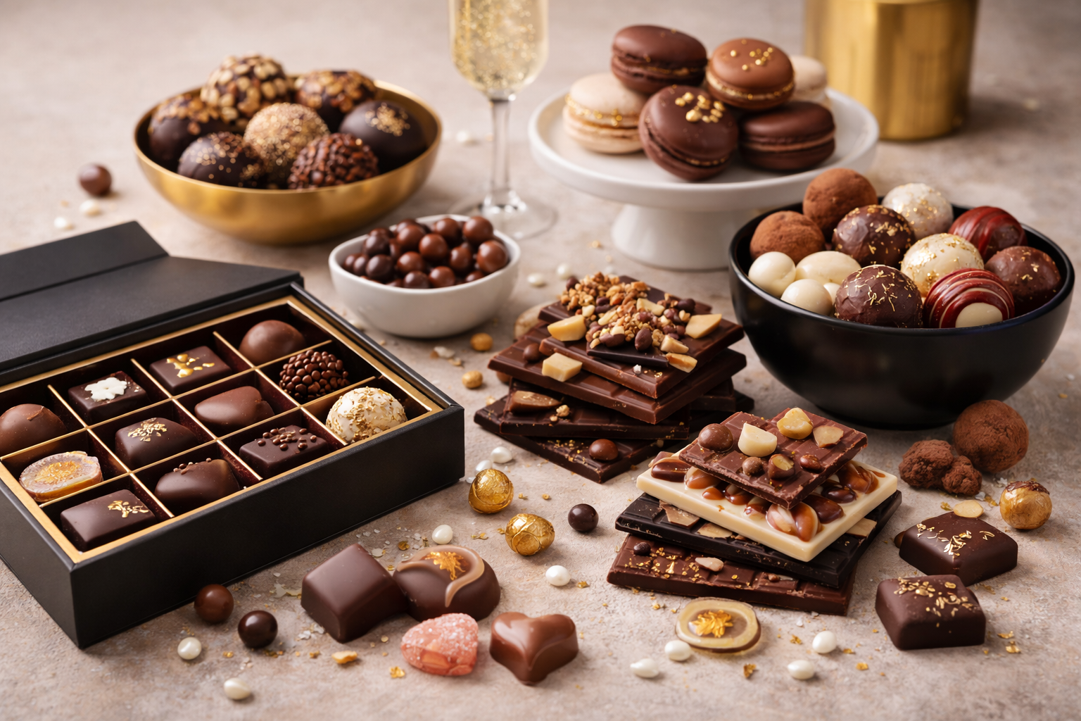 image de chocolats et de confiseries